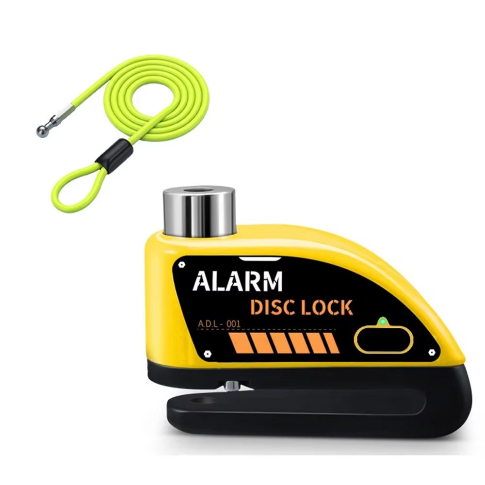 Motorcycle Alarm Disc Brake Lock Security Moto Wheel Disk Padlock Waterproof 120Db Loud anti Theft Alarma Motorcycle Disc Lock