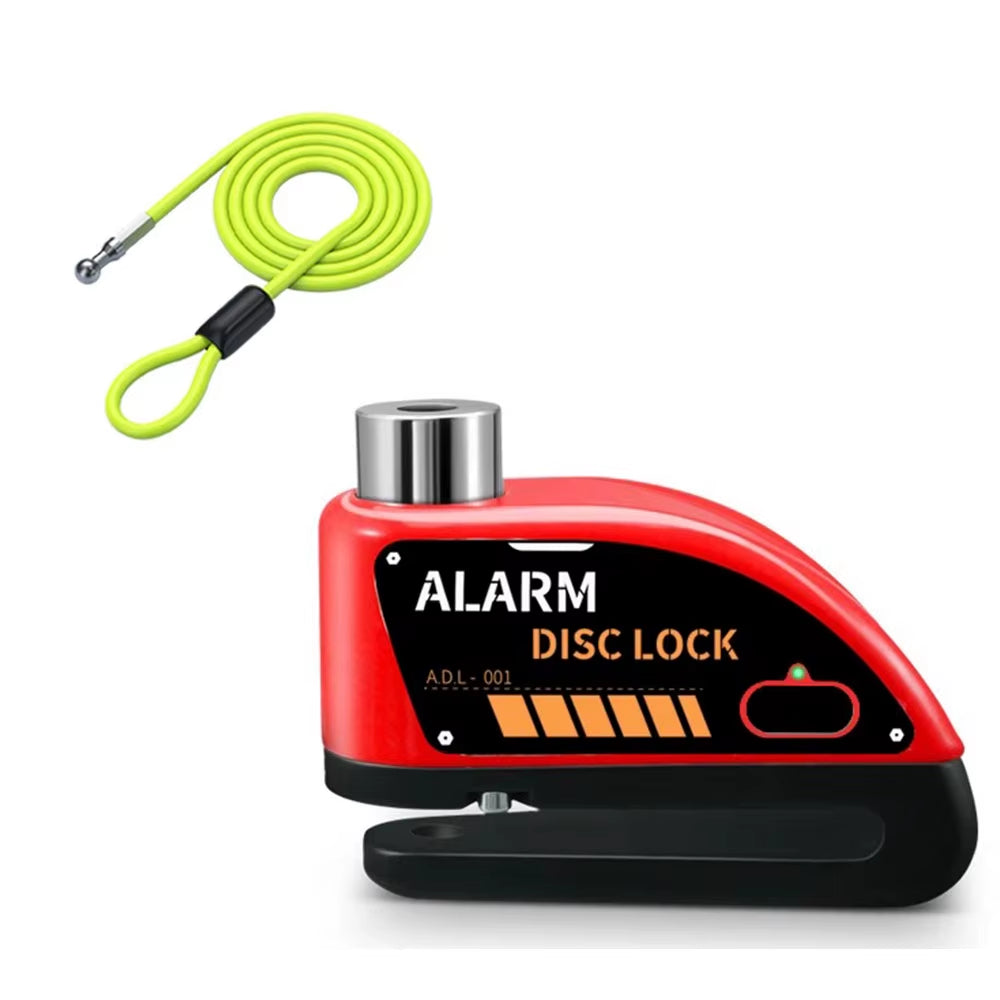 Motorcycle Alarm Disc Brake Lock Security Moto Wheel Disk Padlock Waterproof 120Db Loud anti Theft Alarma Motorcycle Disc Lock