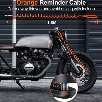 Motorcycle Alarm Disc Brake Lock Security Moto Wheel Disk Padlock Waterproof 120Db Loud anti Theft Alarma Motorcycle Disc Lock