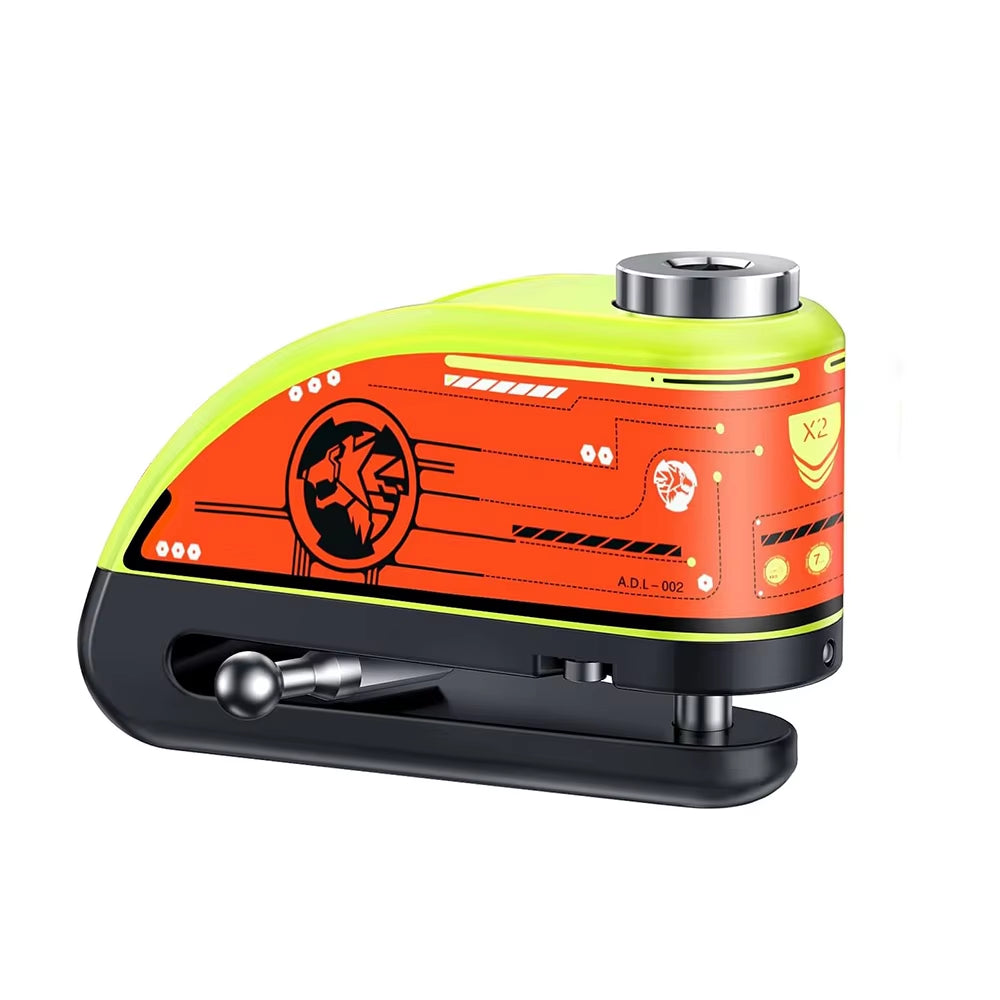 Motorcycle Alarm Disc Brake Lock Security Moto Wheel Disk Padlock Waterproof 120Db Loud anti Theft Alarma Motorcycle Disc Lock